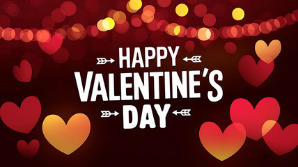 Naklejka premium happy valentine's day