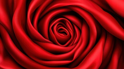 Abstract Red Rose Petals Luxurious Silk Texture