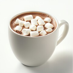 cup of hot chocolate with marshmallows and cinnamon