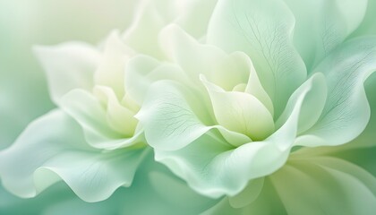 Fototapeta premium Abstract soft fabric green lotus leaves background. lotus flower background in a soft color tone. Wedding invitations, wallpapers, fashion, prints, fabric.