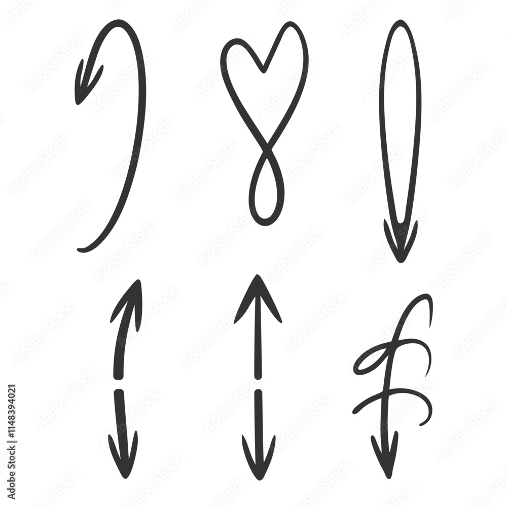 Poster minimal arrow vector design.
