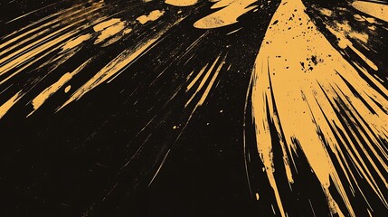 Abstract yellow paint splatters.