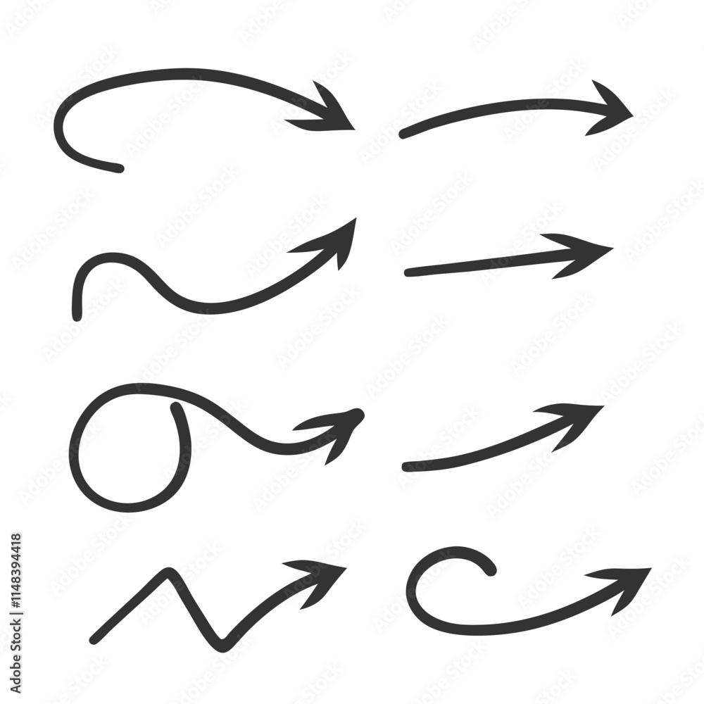Poster minimal arrow vector design.