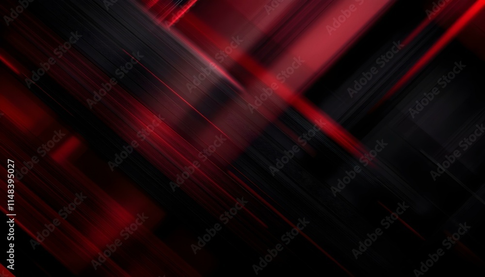 Poster abstract red and black are light patterns with floor wall metal texture soft tech diagonal backgroun