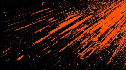 Orange paint splatters.