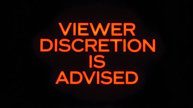 Cautionary Notification Displayed with Warning Message for Viewer Awareness
