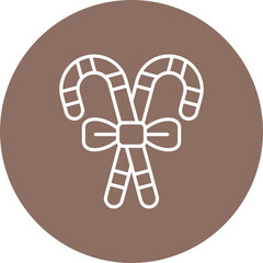 Candy cane Icon