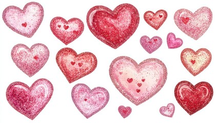 Fototapeta premium Valentine's Day Themed Background, Generative AI