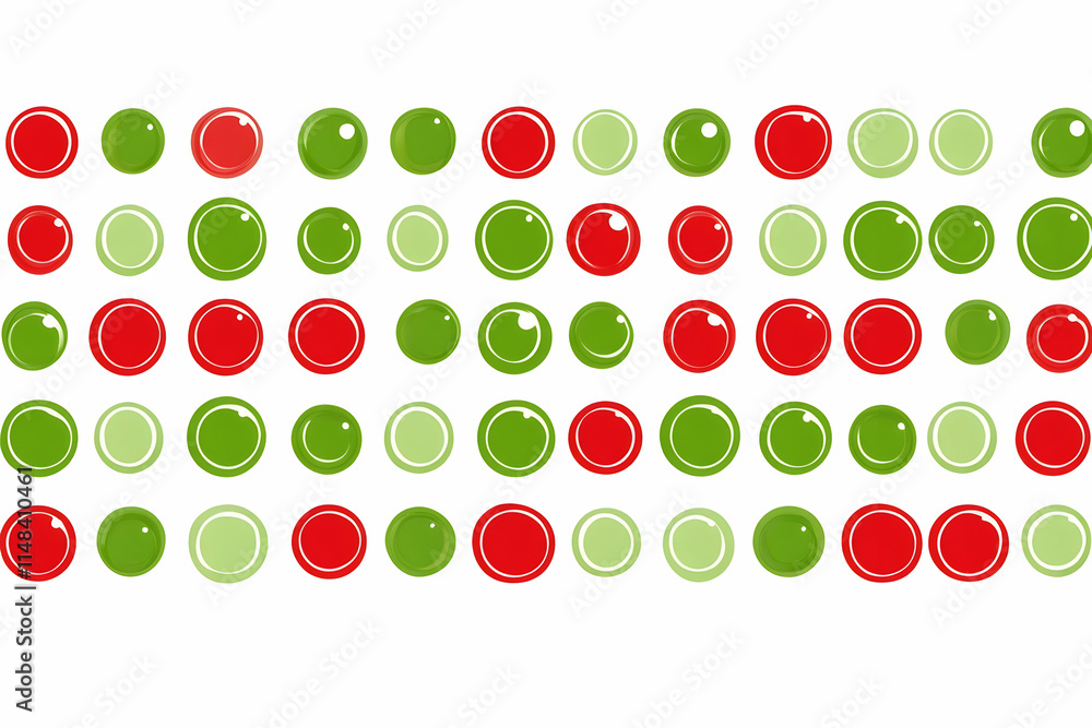 Aufkleber abstract red and green circle pattern background design