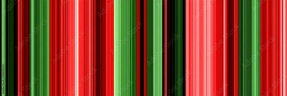 Poster abstract red and green vertical stripes background, vibrant color pattern for design projects