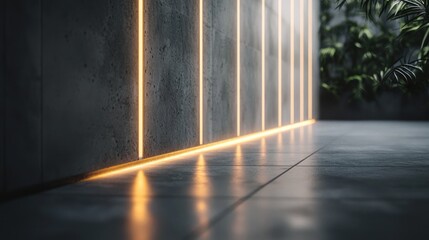 Illuminated Concrete Modern Architecture