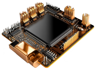 Gold Circuit Board  Microchip  Technology  Computer Hardware