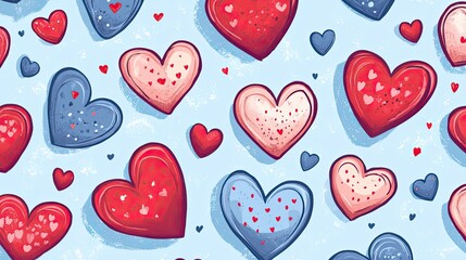 Fototapeta premium Valentine's Day Themed Background, Generative AI