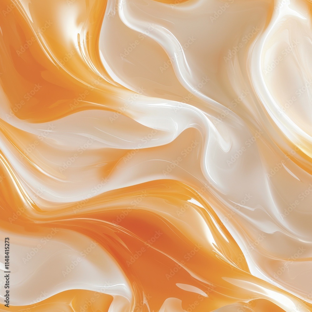 Aufkleber dynamic orange abstract patterns high-resolution textures digital art modern design aesthetic viewpo