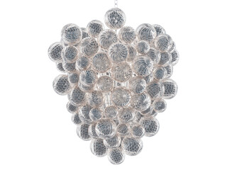 RH Talia Entry Chandelier - Elegant Lighting Fixture Against Black Background
