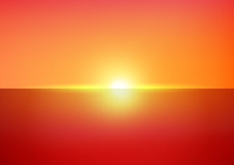 Vibrant Sunset Gradient Background Vector – Warm Orange, Yellow, and Red Tones | Abstract Minimalistic Design for Graphics, Wallpapers, and Digital Art