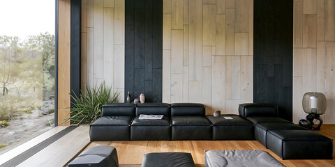  of a modern living room with a minimalist interior design