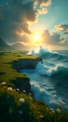 Naklejka premium Surreal Landscape of Emotional Contrasts