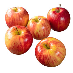 Honeycrisp apples PNG or isolated on a transparent background
