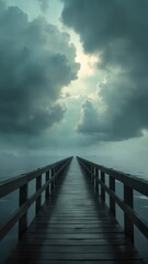 Fototapeta premium Bridging Serenity and Turmoil