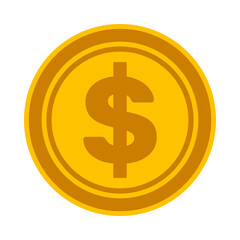 Isolated Coin vector design, Money illustration vector, Finance, Business and Investment 