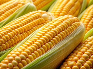 Uncooked Corn Maize Texture: Close-up Food Photography, Rotating Corn on the Cob, Raw Maize Detail, Harvest Bounty