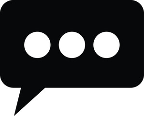 Speech bubble icon. Chat bubble vector icon