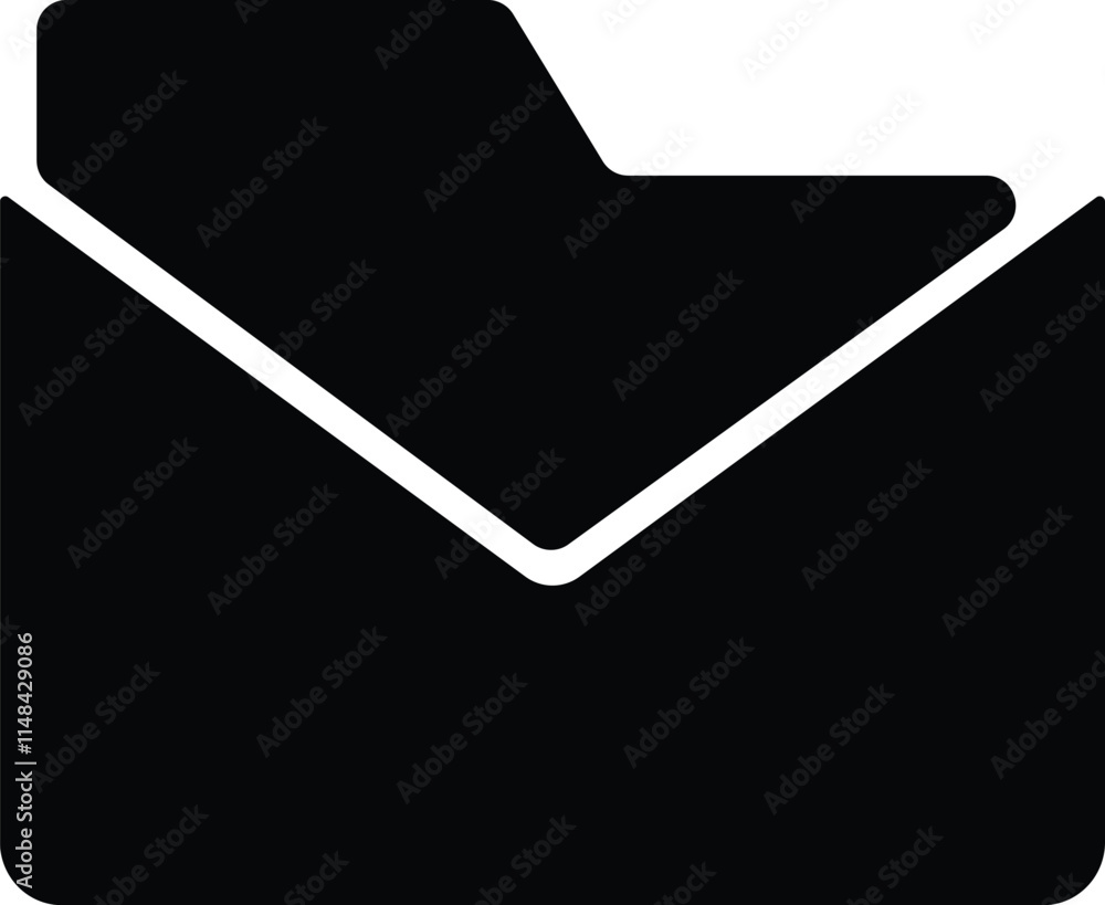 Aufkleber file folder icon flat style for app and website