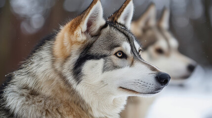Naklejka premium Sled Dog Day,