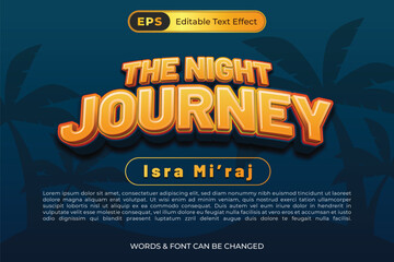 a poster for the night journey Isra M'raj