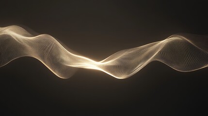 Fototapeta premium Golden waves abstract.