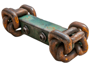 Rusty Chain Link  Metal  Industrial  Texture  Background