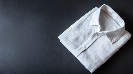 Folded white shirt. (1)