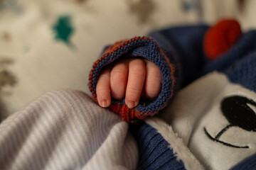 Hand of a newborn baby