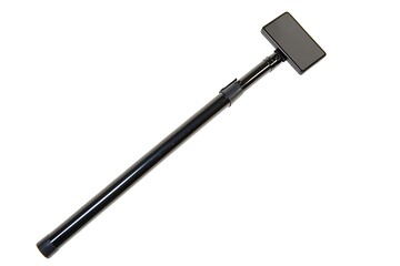 Isolated cellphone held by a selfiestick,illustration.