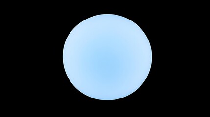 Blue orb light on black.