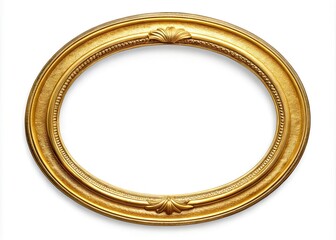 Elegant 4x6 gold foil oval invitation. Double border, luxury design. Perfect for social media or print. Cutout ready.