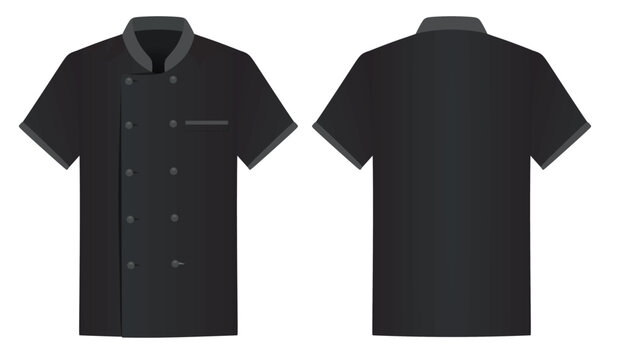 Grey  chef uniform. vector illustration