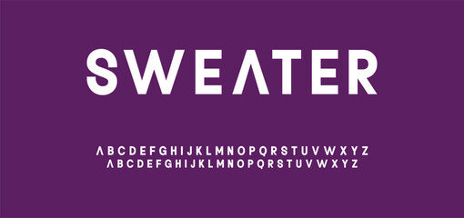 Minimal modern alphabet fonts. Typography minimalist neon urban digital fashion future creative logo font.