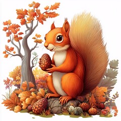 cartoon squirrel,
