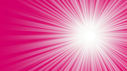 Pink radiant burst light background with gradient glow for vibrant designs

