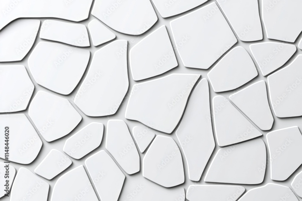 Poster a minimalist design of interlocking geometric triangles, rendered in black and white with a clean, m