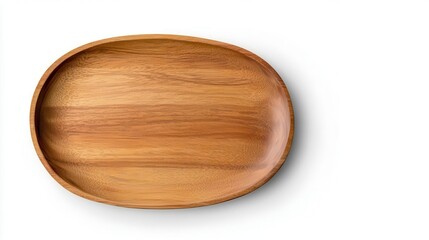 a ceramic serving platter, kitchenware, oval shape, minimalist design, isolated on white background