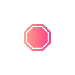 y intersection gradient icon
