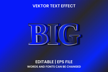 editable big text efect
