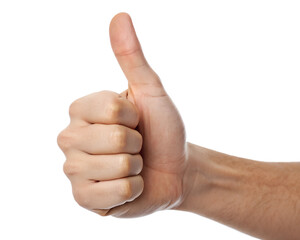 Hand with thumb up, "OK" / "Everything is fine" gesture. PNG