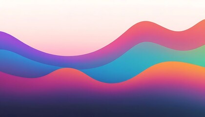 Fototapeta premium Abstract Colorful Wave Gradient Background Design