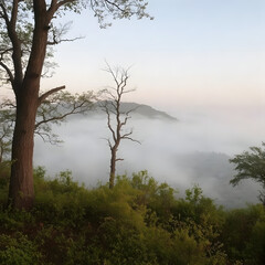 Fototapeta premium fog in the forest