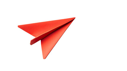 Naklejka premium Paper plane isolated on white transparent background