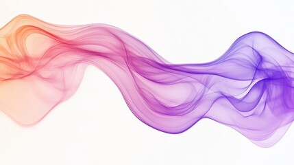 Fototapeta premium Abstract flowing wave of pink and purple hues. Ideal for designs needing a soft, elegant, and ethereal feel.